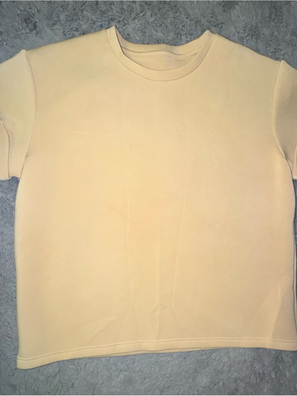 Leze The Label Short Sleeve Crewneck Top - Pale Yellow